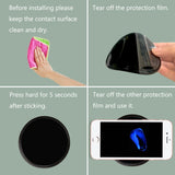 KEKU 10pcs Adhesive Gel Pad Non-Slip Gel Pad Portable Automatic Gel Base for Mobile Phones, Mats, Keys, Easy Removal, Adhere to Anywhere (Round Black, White)