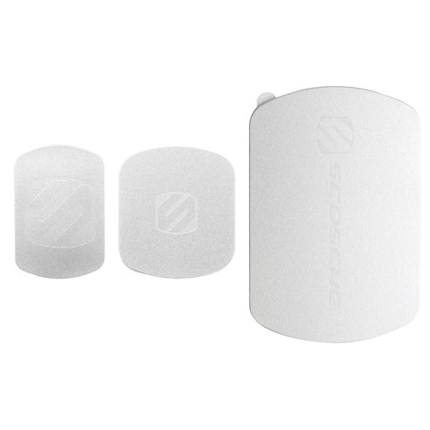 SCOSCHE MagicMount Magnetic Mount Replacement Plate Kit - MagicPlate Color Matching Plates for iPhone/iPad and Other Smart Devices - Includes 3 Plates and 2 Cleaning Swabs - Silver (MAGRKSRI)