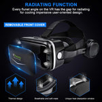 [ 2019 New Version ] Upgraded & Lightweight Virtual Reality Headset with Stereo Headphone,Eye Protected HD Vr Headset with Remote Controller for 3D Movies and Games