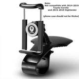 JunDa Car Phone Holder 360-Degree Rotation Cell Phone Holder Suitable for 4 to 6.5 inch Smartphones,Rotating Dashboard Clip Mount Stand