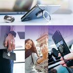 Finger Ring Stand, Lamicall Cell Phone Holder : Universal Phone Ring Cradle Kickstand Compatible with Phone Xs Max XR X 8 7 6 6s Plus 5s, Samsung Galaxy S8 S7 S6, All Android Smartphone - Black - 01
