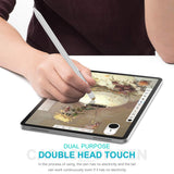 Stylus Pen for Touch Screen, XIRON Rechargeable 1.5mm Fine Tip Point Active Stylus Pen Smart Digital Pencil 2 in 1 Copper Tip & Mesh Tip with Anti-Fouling Glove Perfect for Drawing, Writing (White)