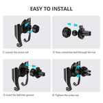 VICSEED Car Phone Mount, Air Vent Phone Holder for Car, Handsfree Cell Phone Car Mount Compatible iPhone XR Xs Max Xs X 8 7 6 Plus, Compatible Samsung Galaxy S10 S10+ S10e S9 S8 S7 LG Google etc.