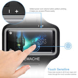 Galaxy S10/S9/S8 Armband, JEMACHE Gym Running Exercises Workouts Phone Arm Band for Samsung Galaxy S10/S9/S8/S7 Edge with Key/Card Holder (Black)