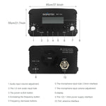 Signstek 7W 7C FM Transmitter Mini Radio Stereo Station PLL LCD with Antenna, Black
