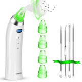 Blackhead Remover Pore Vacuum Cleaner - Blackhead Vacuum Comedone Extractor Tool Device Comedo Suction Kit Electric Face Nose Blackhead Whitehead Remover with 4 Replaceable Suction Head and LED Screen