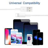 Aymuna iPhone Charger, 2 Sets iPhone Charger Cable USB Wire Data Sync Charging Cord Compatible with iPhone X/8 Plus/7 Plus/6S/6 Plus/6S Plus/5/5S/5C/XS/XR/XS Max/Ipad/iPod-[White]