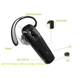 TOORUN M26 Bluetooth Headset with Noise Cancelling Compatible with Smart Phones LG G7 Samsung Note9 S9 iPhone Xs MAS Moto Z3 P30 Google pixel3 ZTE Axon-Black