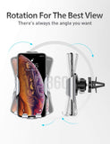 VICSEED Car Phone Mount, Air Vent Phone Holder, Handsfree Cell Phone Car Mount Compatible iPhone XR Xs Max Xs X 8 7 6 Plus, Compatible Samsung Galaxy S10 S10+ S10e S9 S8 S7 LG Google etc.