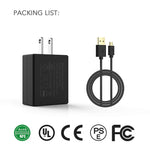 USB Wall Charger for Kindle, AGPTEK 9W Power Adapter Compatible with All-New Kindle Paperwhite, Kindle Oasis, Kindle Fire Tablets, Fire TV Stick, Kindle Voyage E-Reader, HD 8 10 Tablet, Black