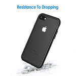 JETech Case for Apple iPhone 8 and iPhone 7, 4.7-Inch, Shock-Absorption Bumper Cover, Anti-Scratch Clear Back, Black
