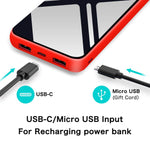 Power Bank Portable Charger 25000mah High Capacity Battery Pack Smaller Size Lighter Weigh with Full LCD Compatible Smart Devices Android Phone and Other Cellphones