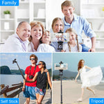 Wevon Selfie Stick Tripod, 54 inch Extendable Phone Tripod with Wireless Remote Compatible with iPhone Xs Max Xr X 8 7 Plus, Android, Samsung Galaxy, Camera Tripod Compatible with Nikon Canon and more