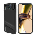 iPhone Xs Max Lens, 6 in 1 Dual Phone Camera Lens Kit [ 180 Degree Fisheye, 0.65X Super Wide Angle, 10X/20X Macro, 2X Zoom Telescope Lens ] with Phone Protective Case Cover for Apple iPhone Xs Max