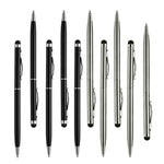 Stylus Pen,UROPHYLLA 10pcs Universal 2 in 1 Capacitive Stylus Ballpoint Pen for iPad,iPhone,Samsung,HTC,Kindle,Tablet,All Capacitive Touch Screen Device(5 Black,5 Sliver)