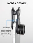 Phone Camera Lens Kit, 6 in 1 Cell Phone Camera Lens with 18X Zoom Telephoto Lens/Fisheye/Wide Angle& Macro Lens(Screwed Together)/Teleconverter/CPL, Compatible iPhone, Samsung & More