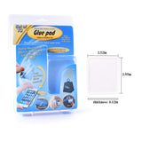 ZC GEL Universal Sticky Pads, Removable and Reusable Non Slip Mat Cell Phone Holder for Car Dashboard Office House Glass Mirrors Anywhere, Clear Anti Slip Pads 10 Pcs 