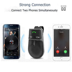 2019 SUNITEC BC920 Bluetooth Hands Free Car Kit, Connects with Siri & Google Assistant, Auto On Off, Handsfree Speakerphone Wireless in Car, 2W Powerful Speaker, Dual Link Connectivity & Visor Clip