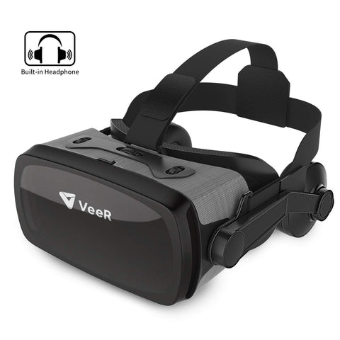 VeeR VR Falcon Headset, Universal Virtual Reality Goggles to Comfortable Watch 360 Movies for Android, Samsung Galaxy S9 & Note 9, Huawei and iPhone XR & Xs Max