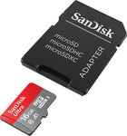 SanDisk 16GB Ultra microSDXC UHS-I Memory Card with Adapter - 98MB/s, C10, U1, Full HD, A1, Micro SD Card - SDSQUAR-016G-GN6MA