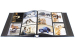 Artmag Photo Picutre Album 4x6 600 Photos, Extra Large Capacity Leather Cover Wedding Family Photo Albums Holds 600 Horizontal and Vertical 4x6 Photos with Black Pages (Blue)