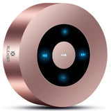 [LED Touch Design] Bluetooth Speaker, XLEADER Portable Wireless Bluetooth Speakers with HD Sound/ 12-Hour Playtime/Bluetooth 4.1 / Micro SD Support, for iPhone/ipad/Tablet/Laptop/Echo dot (Rose Gold)