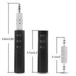 KANWAWO Mini Wireless Bluetooth Receiver Portable Aux Audio Receiver Adapter 4.1 Bluetooth Hands-Free Car Kit 3.5mm Jack Bluetooth Music Receiver (BT2)