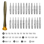 25 in 1 Mini Precision Screwdriver Set with Torx and Pentalobe Bits,AKTOO Portable Repair Tool Kit for PC,Laptop,Mobile Phone,Eyeglasses,Watches,Digital Camera