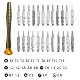 25 in 1 Mini Precision Screwdriver Set with Torx and Pentalobe Bits,AKTOO Portable Repair Tool Kit for PC,Laptop,Mobile Phone,Eyeglasses,Watches,Digital Camera