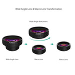 AUKEY Ora iPhone Camera Lens, 0.45x 140° Wide-Angle + 10x Macro Clip-On iPhone Lens for iPhone 8/7 / 6s / 6 Plus, Samsung, Other Android Smartphones