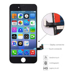 QTlier Screen Replacement for iPhone 7 LCD Display and Touch Screen Digitizer Replacement Full Assembly with Repair Tool Kit(Black, 4.7Inch, for iPhone 7)