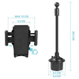 Marrrch Car Phone Mount,360 Degree [Adjustable Distance] Cup Car Phone Holder Compatible with iPhone Xs/XS MAX/XR/X/8/8Plus/7/7Plus, Galaxy S7/S8/S9, Google Nexus, Huawei and More (Black)