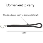 Adjustable Wrist Straps Hand Lanyard for iPhone Samsung Camera GoPro USB Flash Drives Keys PSP and Other Portable Items Black Set of 2