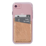Case-Mate - Stick On Credit Card Wallet - POCKETS - Ultra-slim Card Holder - Universal fit - Apple – iPhone – Samsung – Galaxy - and more – Rose Gold