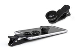 pehael 3-in-1 Clip On 180 Degree Fish Eye Lens Plus 0.67X Wide Angle Plus 10X Macro Lens, Universal HD Camera Lens Kit for iPhone 6S/6S Plus/6/Se/5/5S/Samsung/Blackberry