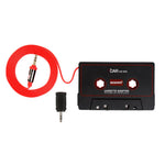 BESDATA Universal Car Cassette Player Adapter with 3.5mm Male Jack and 2.5mm Plug Adapter for iPod, iPad, iPhone, MP3, Mobil Device, Black