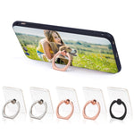 Phone Ring Cell Phone Ring Holder 360 Degree Rotation Phone Ring Holder Transparent Finger Ring Stand Kickstand Compatible Most of Smartphones Set of 5