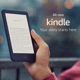 All-new Kindle - Now with a Built-in Front Light - Black - Includes Special Offers