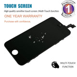 for iPhone SE LCD Display Touch Screen Digitizer Replacement with Repair Kit + Tempered Glass (Black)