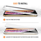 Trianium (3 Packs) Screen Protector Designed for Apple iPhone XS Max 2018 Premium HD Clarity 0.25mm Tempered Glass Screen Protector with Easy Installation Alignment Case Frame[3D Touch] (3-Pack)