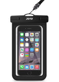 Universal Waterproof Case, JOTO CellPhone Dry Bag Pouch for Apple iPhone 6S, 6, 6S Plus, SE, 5S, Samsung Galaxy S7, S6 Note 7 5, HTC LG Sony Nokia Motorola up to 6.0" diagonal -Black