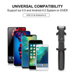 Selfie Stick Tripod with Bluetooth Remote，TEECK Extendable Wireless Cell Phone Tripod，iPhone Holder for Tripod Compatible with iPhone X/XS Max/iPhone 8/8 Plus iPhone 7/7 Plus,Galaxy S9/S9 Plus/S8/S7