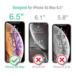 XDesign Glass Screen Protector Designed for Apple iPhone Xs MAX 2018 (3-Pack) Tempered Glass with Touch Accurate and Impact Absorb + Easy Installation Tray for iPhone Xs MAX [Fit Most Cases] (3Pack)