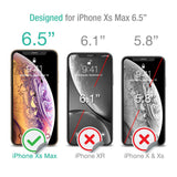 XDesign Glass Screen Protector Designed for Apple iPhone Xs MAX 2018 (3-Pack) Tempered Glass with Touch Accurate and Impact Absorb + Easy Installation Tray for iPhone Xs MAX [Fit Most Cases] (3Pack)