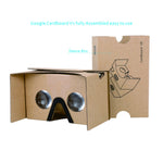 Google Cardboard v2 by IHUAQI 2 Pack with Headstrap Fully Assembled Compatible with Android and iPhone Up to 6inch Including Comfortable Nose Foam and Forehead Pad