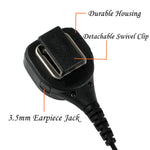 Speaker Mic for Motorola APX XIR XPR Series Walkie Talkies with 3.5mm Earpiece for Radios APX4000 APX6000 APX7000 APX 8000 XPR6350 XPR6550