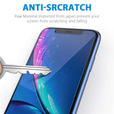 Marge Plus Compatible with iPhone Xr Screen Protector, 3 Packs（6.1 inch 0.25mm） Clear HD Tempered Glass Screen Protector Anti-Scratch 2.5 D Curved Edge with 99% Touch Accurate