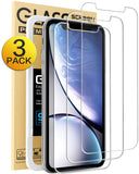Mkeke Compatible with iPhone XR Screen Protector,Tempered Glass Film for Apple iPhone XR, 3-Pack Clear