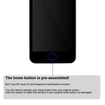 For iPhone 6S Screen Replacement LCD Black - with Home Button Proximity Sensor Ear Speaker Front Camera Screen Protector and Repair Tools