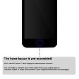For iPhone 6S Screen Replacement LCD Black - with Home Button Proximity Sensor Ear Speaker Front Camera Screen Protector and Repair Tools